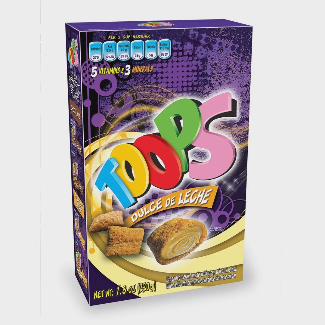 Toops con dulce de leche Cereal