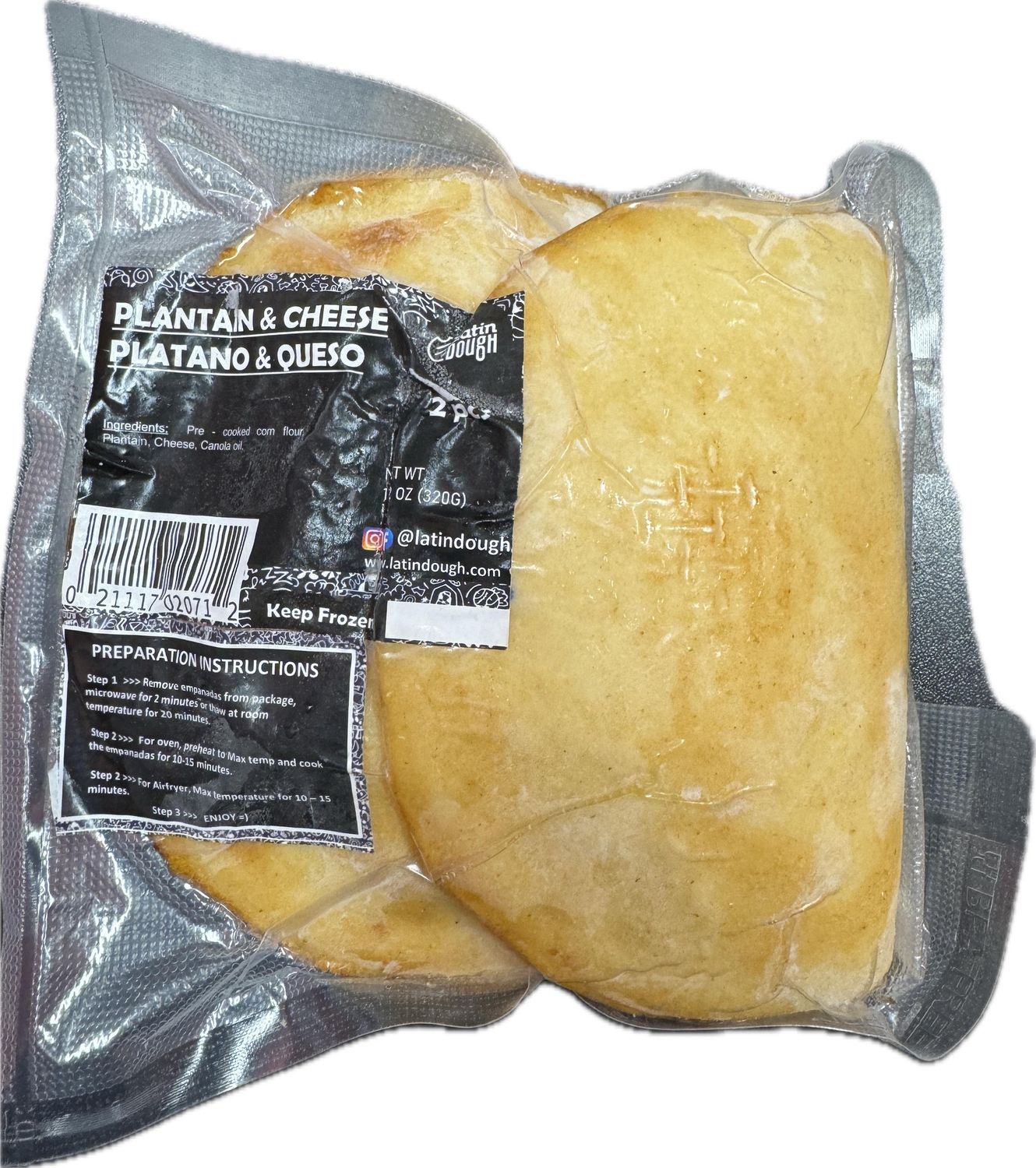Empanadas Platano &amp; Queso (2pcs) Latin Dough