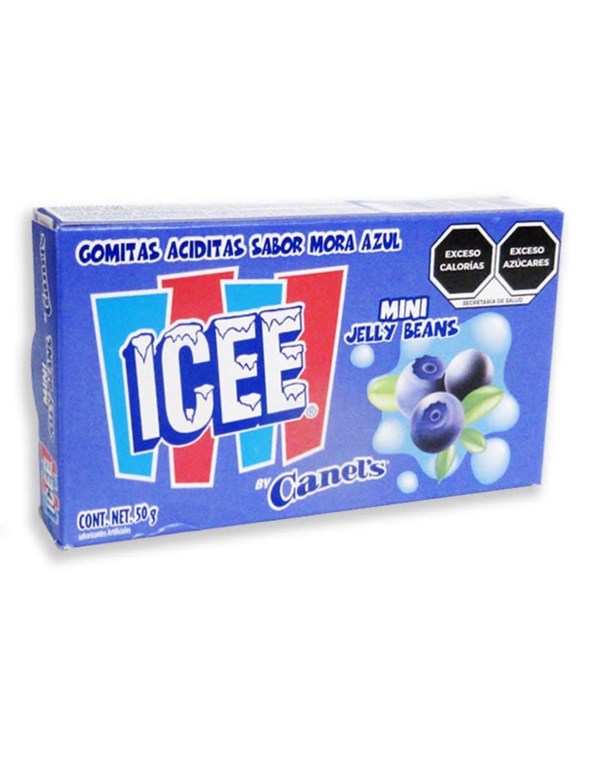 Mini Gomitas Aciditas Mora Azul Icee, Size: Single