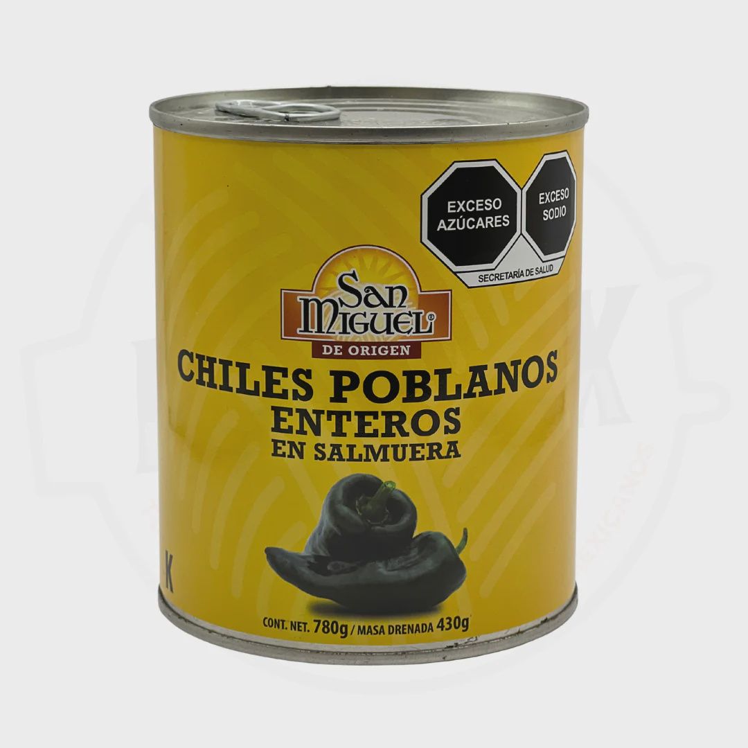 Chile Poblano en Salmuera San Miguel (780g)