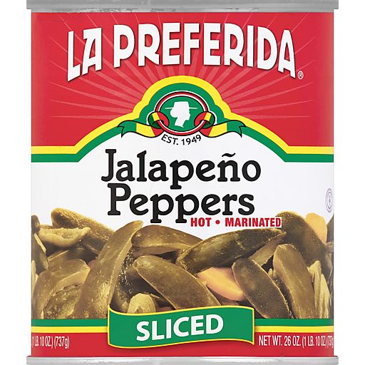 Sliced Hot Jalapeno Peppers La Preferida