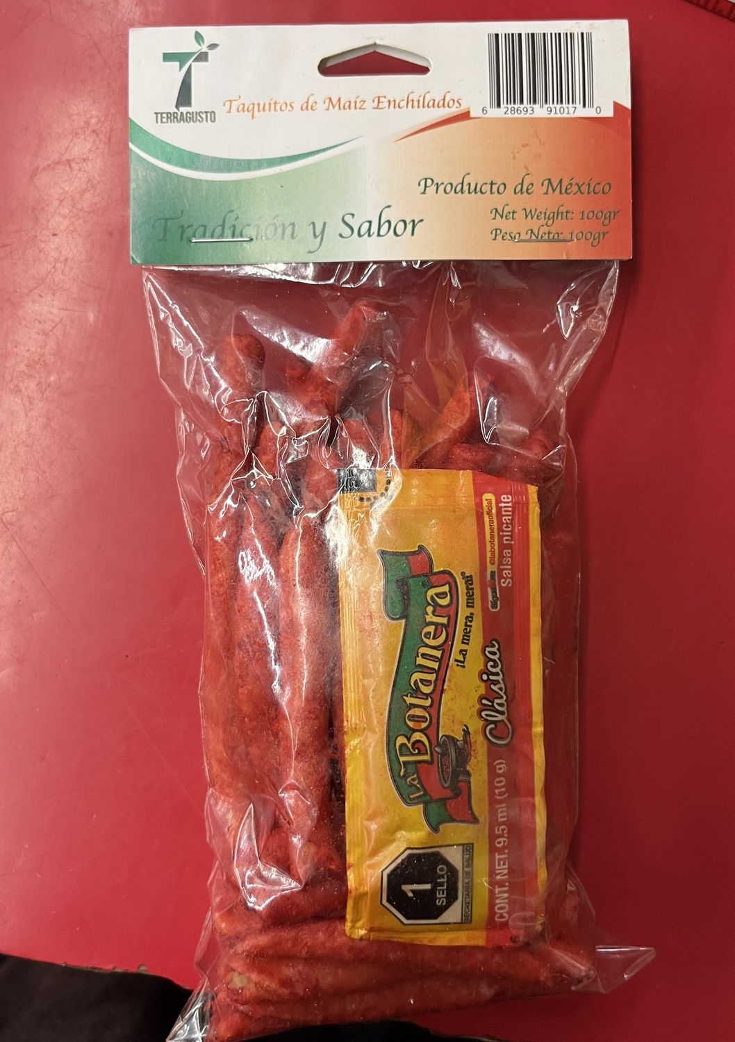 Taquitos de Maíz Enchilado Terragusto