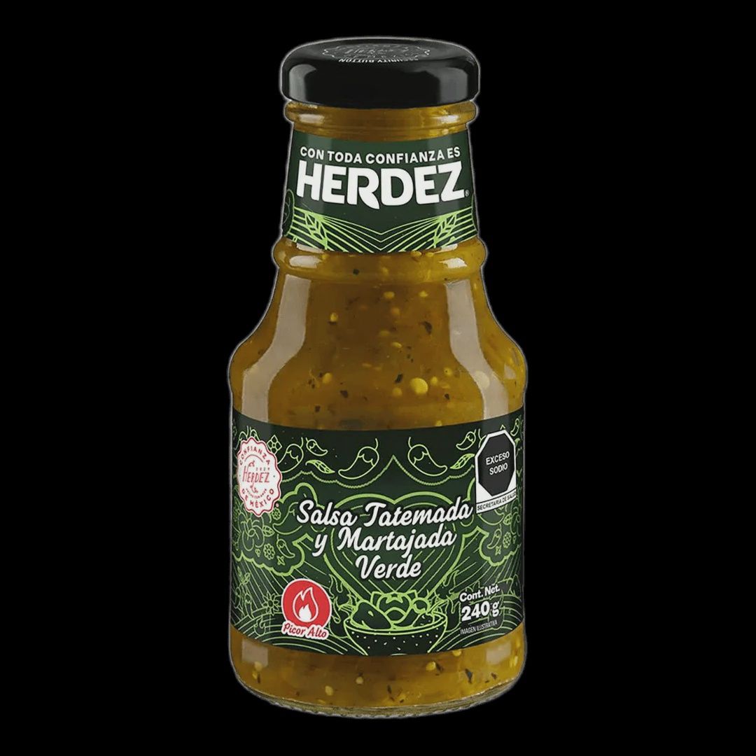 Salsa Tatemada y Martajada Verde Herdez