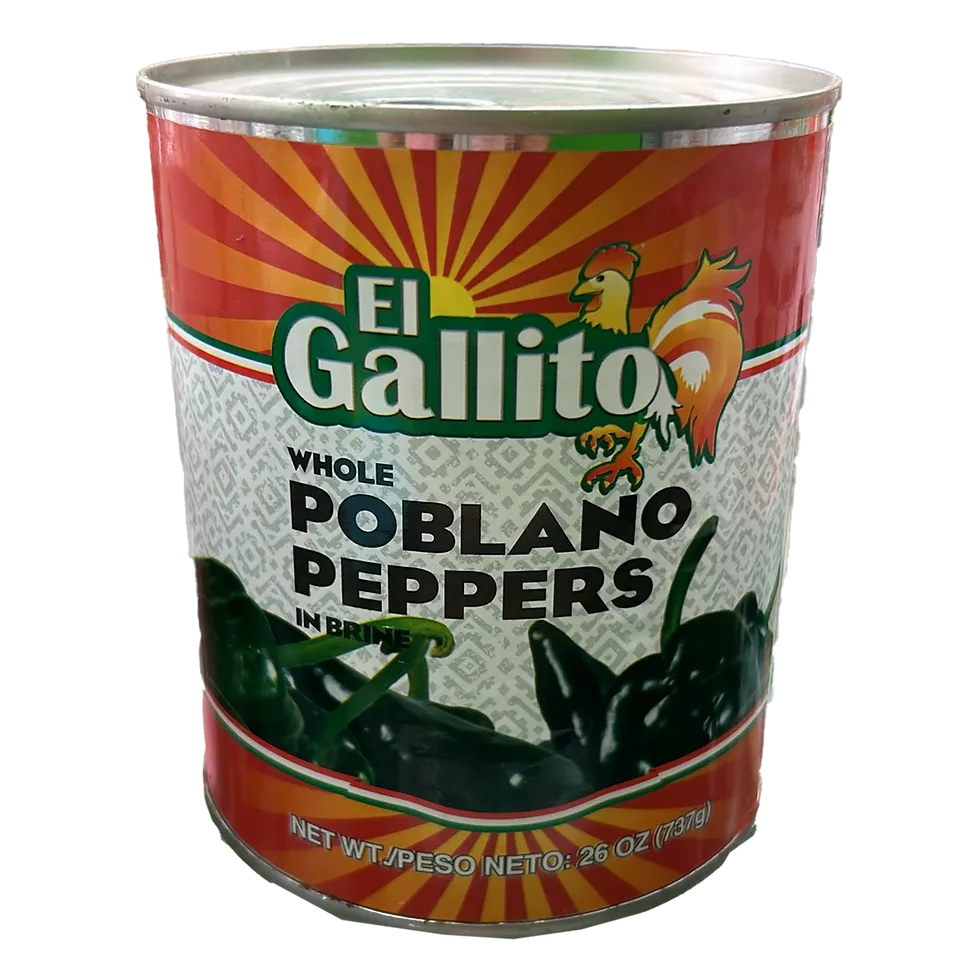 Chile Poblano 27 oz El Gallito