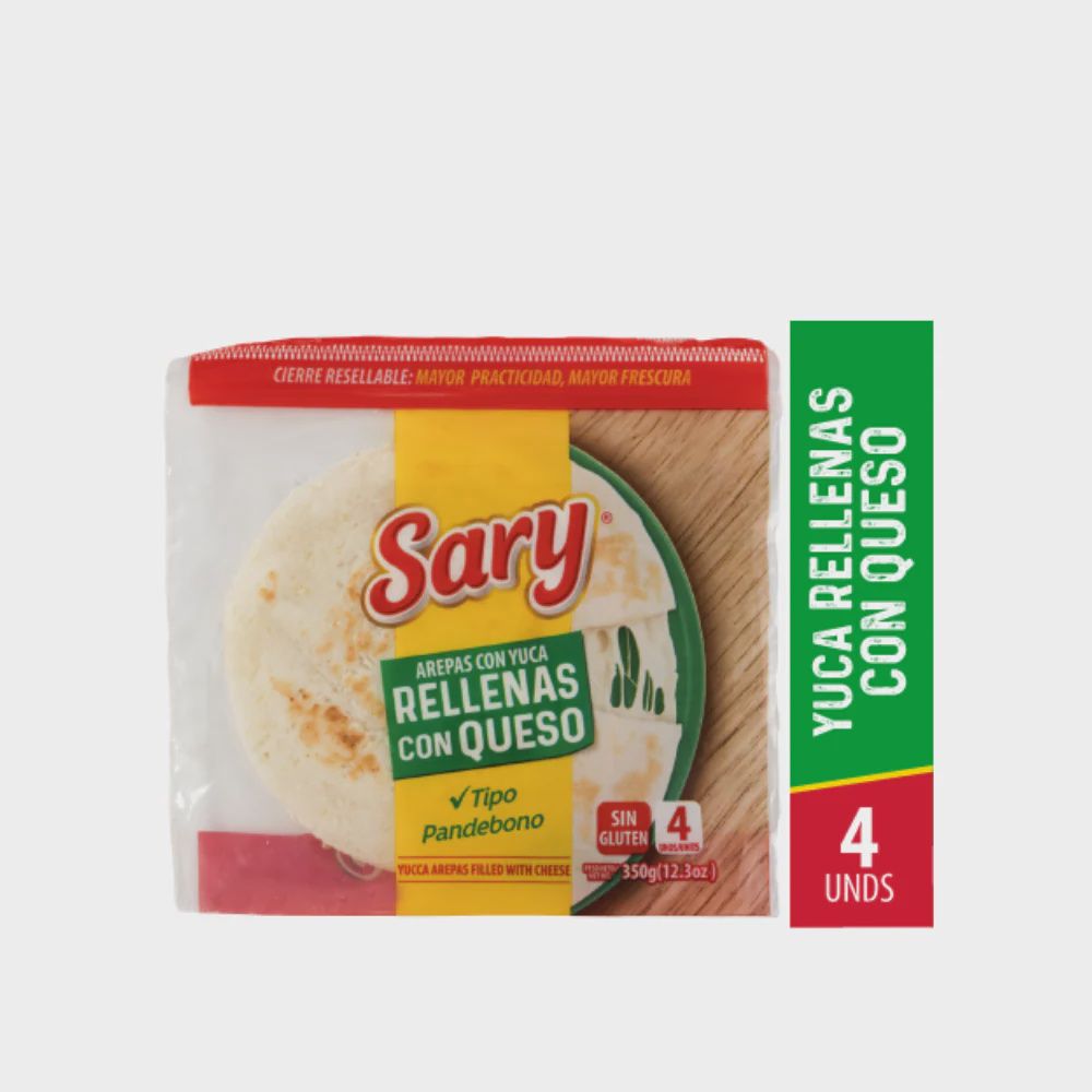 Arepas Con Yucca rellena con Queso Sary