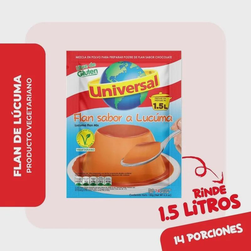 Flan de Lúcuma Universal (150g)
