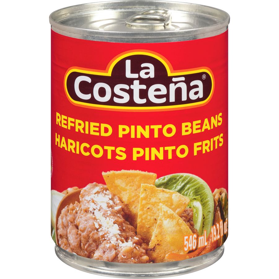 Pinto Refried Beans La Costeña, Size: 19oz