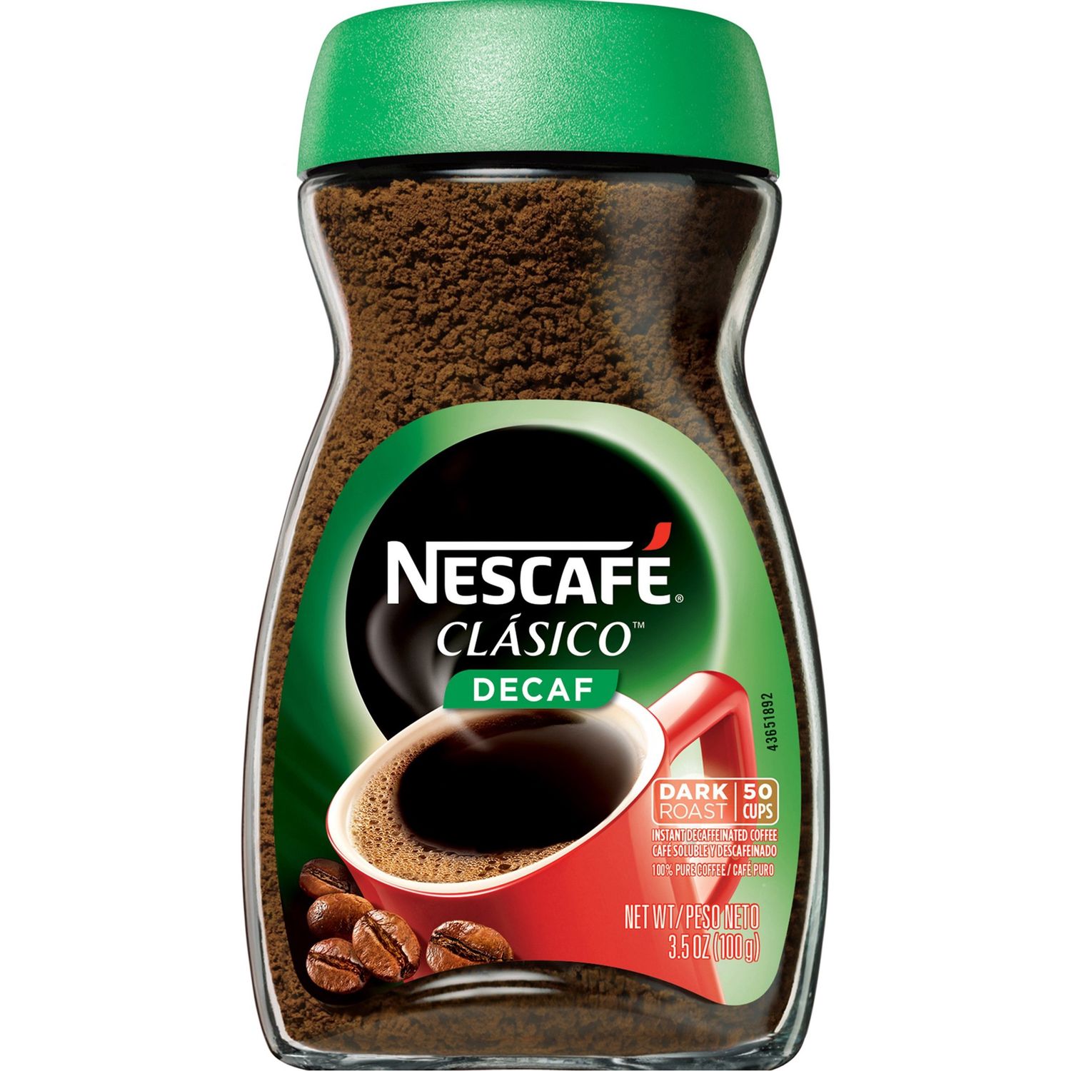 Nescafe Clásico Decaf Instant Coffe