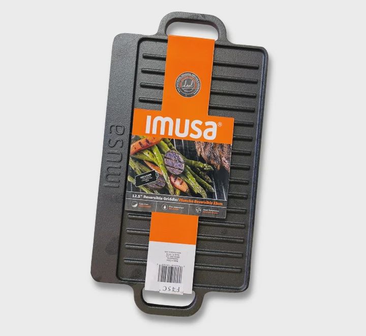 12.5" Plancha de Hierro Fundido Reversible Imusa