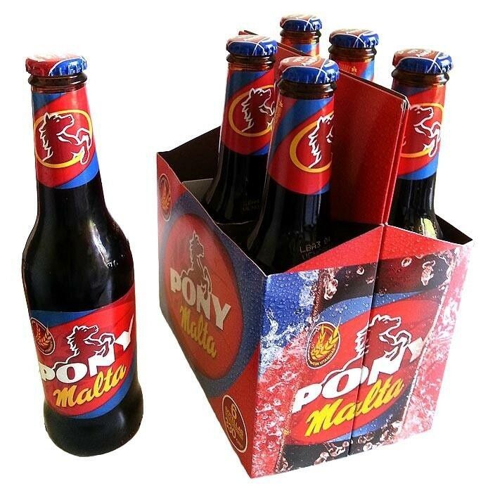 Pony Malta Glass Bottle