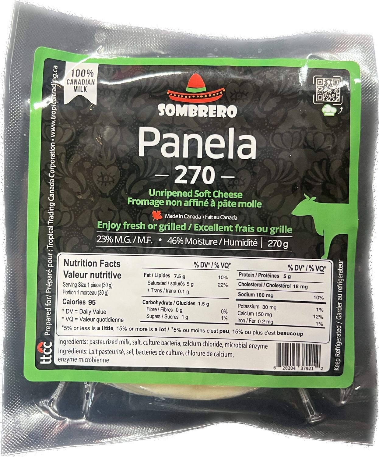 Queso Panela Sombrero (380gr)