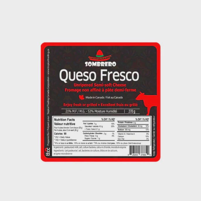 Queso Fresco Sombrero (380gr)