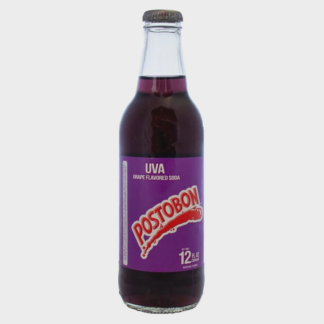 Postobon Uva Glass Bottle