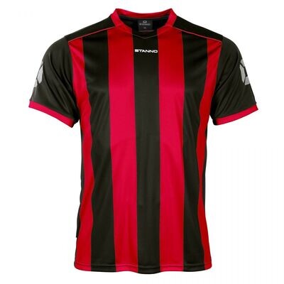 Stanno - Brighton Striped Shirt - Short Sleeve - Red/Black