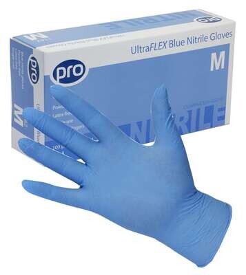 Disposable - Nitrile Gloves - Pro Ultraflex - Blue