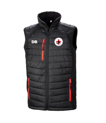 Result Padded Gilet - Adults - Black/Red - (RS238)