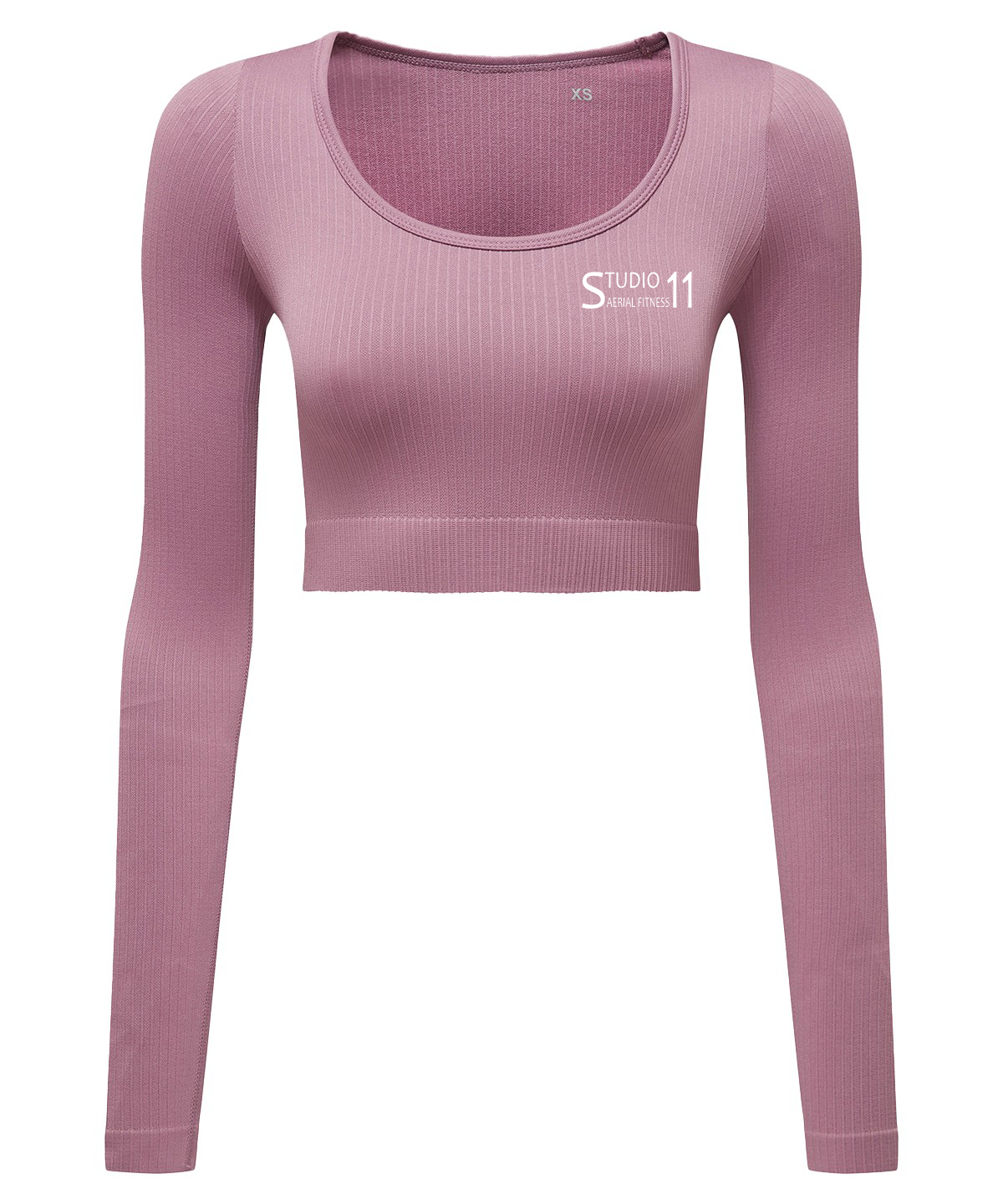 Women’s TriDri® ribbed seamless '3D Fit' crop top - Mauve (TR224)