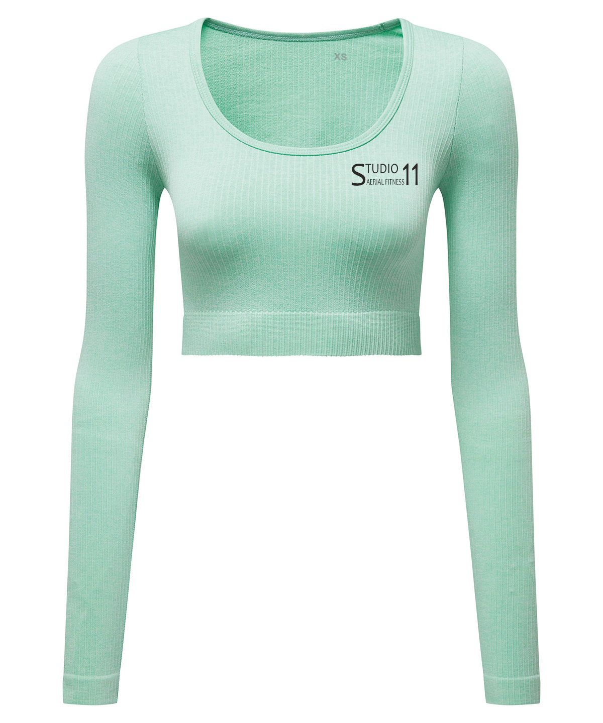 Women’s TriDri® ribbed seamless '3D Fit' crop top - Peppermint (TR224)