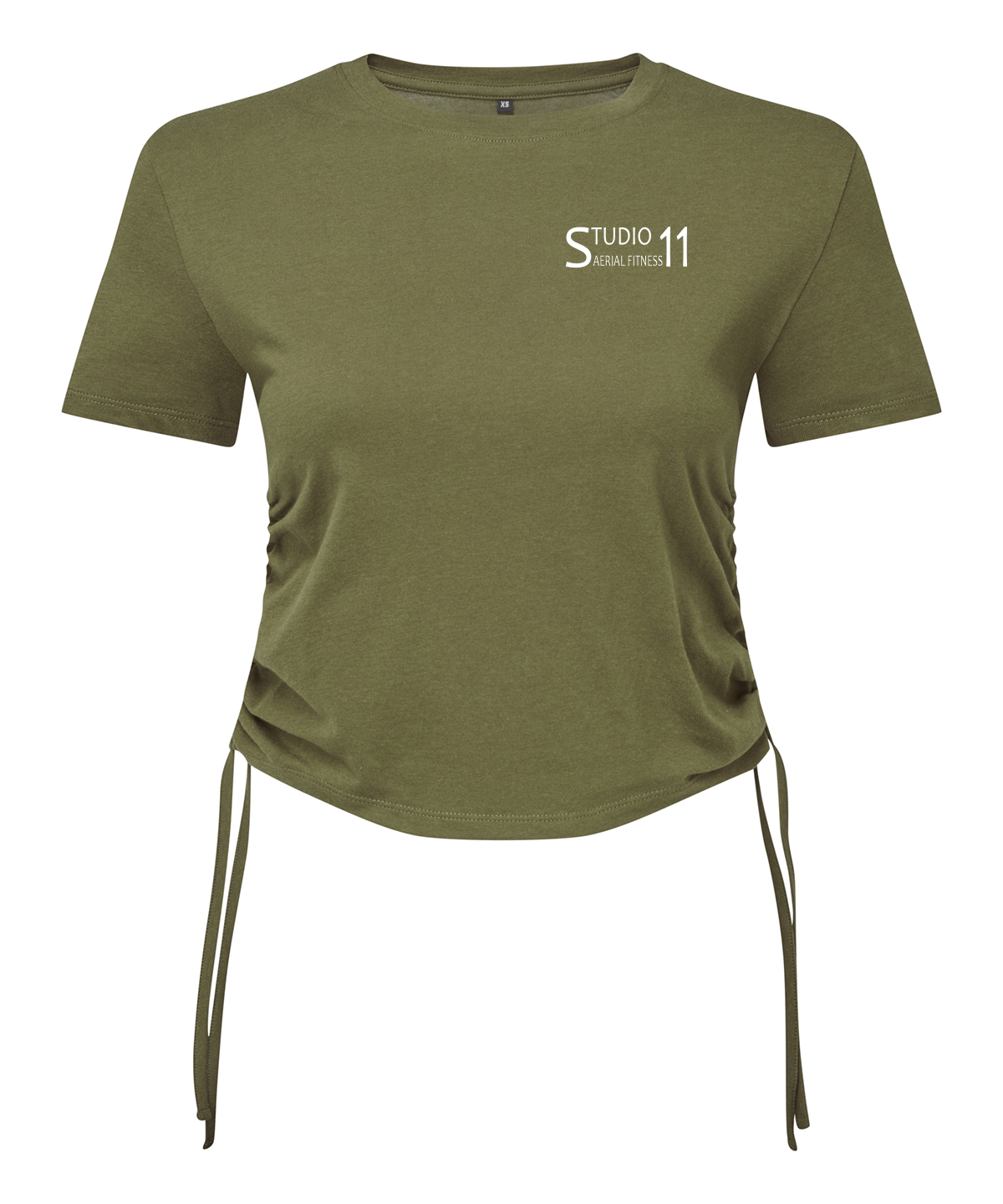 TR069 -  Women’s TriDri® ruched crop top - Olive