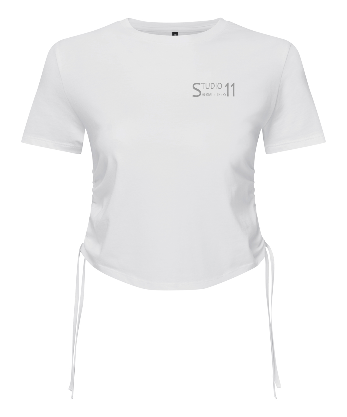 TR069 -  Women’s TriDri® ruched crop top - White