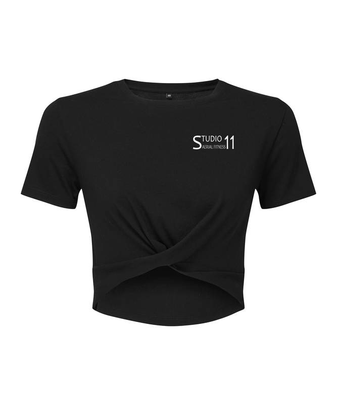TR068 - Women’s TriDri® twist crop top - Black TR068 - Women’s TriDri® twist crop top - Black