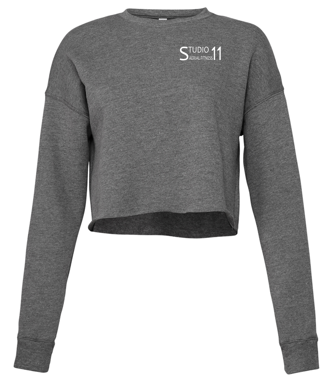BL7503 - Bella Ladies Cropped Sweatshirt - Deep Heather