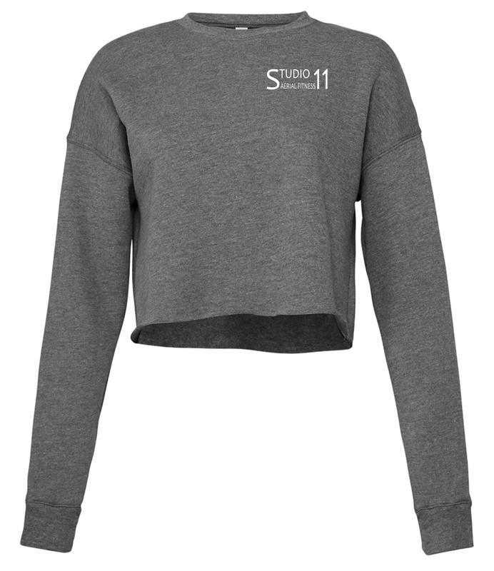 BL7503 - Bella Ladies Cropped Sweatshirt - Deep Heather