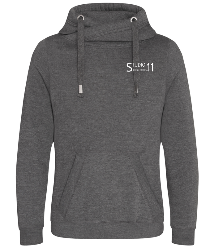 JH021 - AWDis - Cross Neck Hoodie - Charcoal