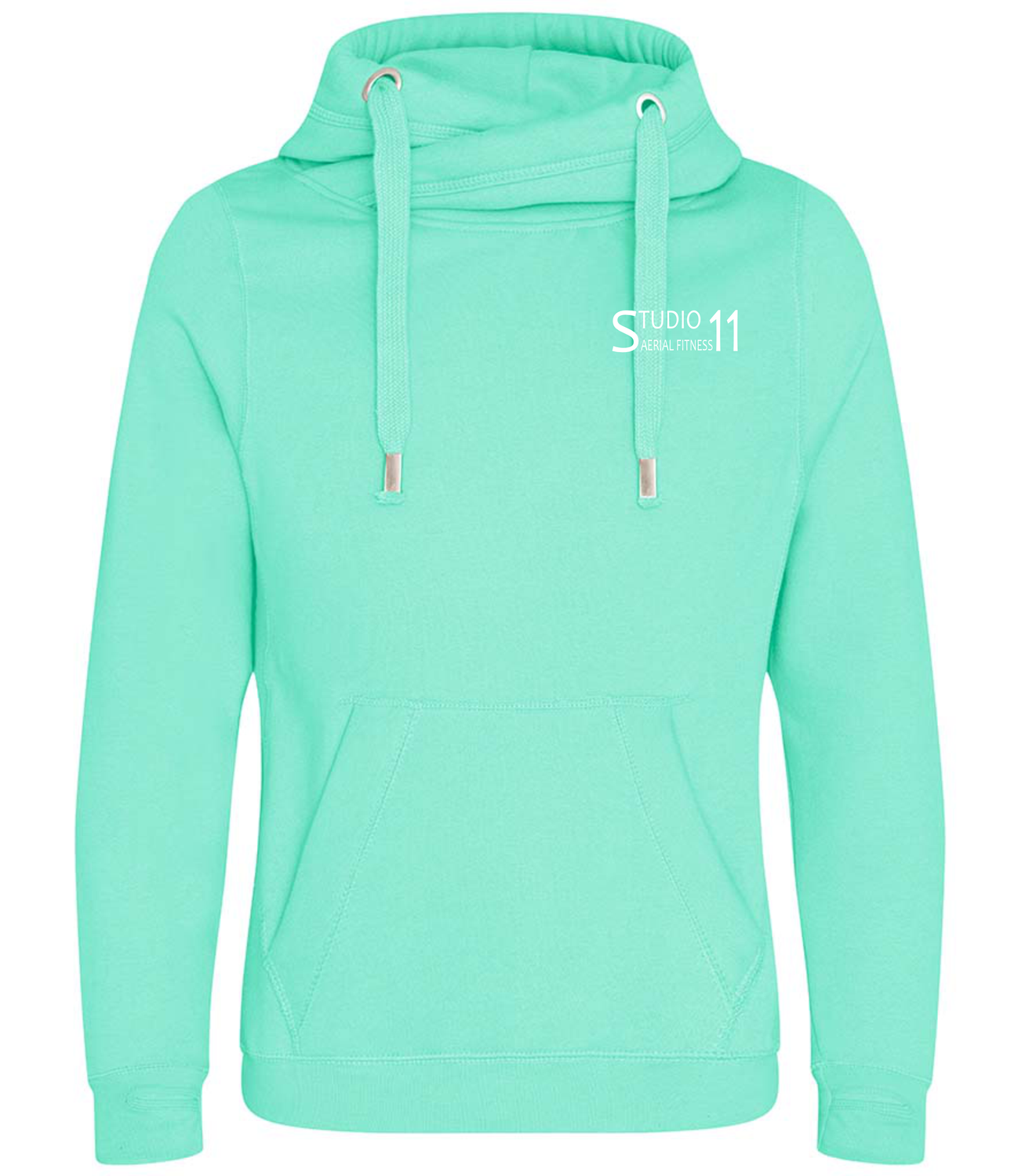 JH021 - AWDis - Cross Neck Hoodie - Peppermint