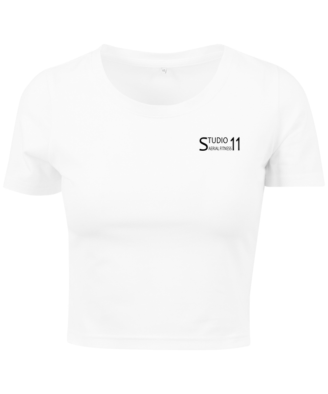 BY042 - Women's cropped tee - White