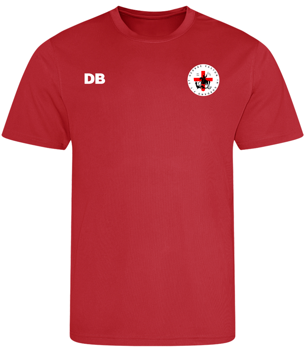JC001- AWDis - T shirt - Red  - Adults