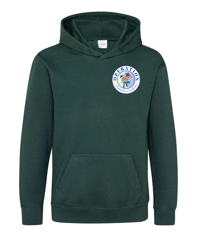 JH001B - AWDis - Hoodie - Kids  - Bottle green