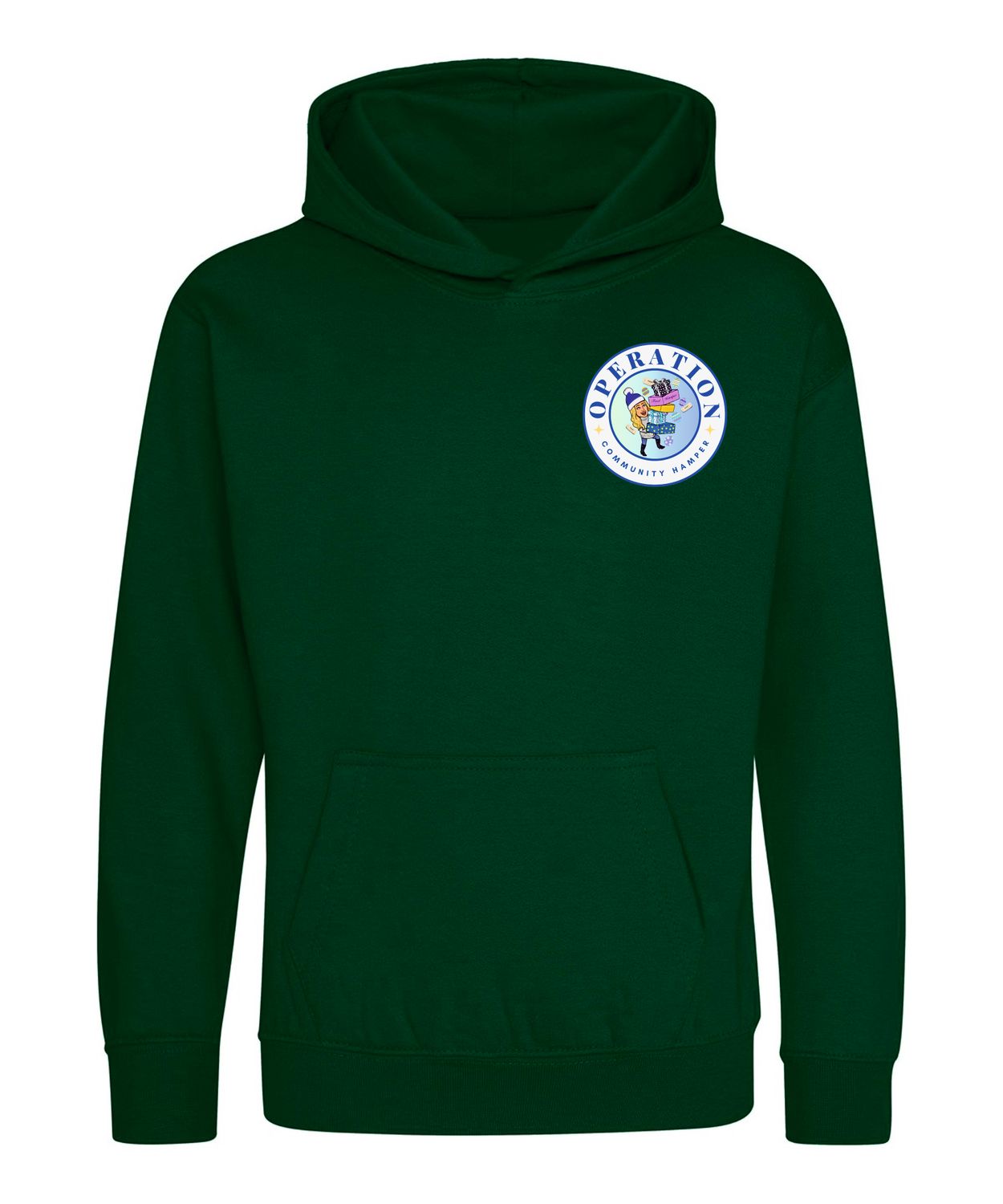 JH001B - AWDis - Hoodie - Kids  - Rainforest Green