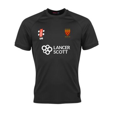 T-Shirt - Matrix V2 - Short Sleeve - Gray-Nicolls - Senior