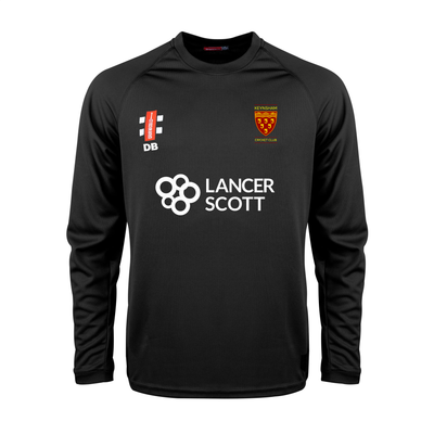 T-Shirt - Matrix V2 - Long Sleeve - Gray-Nicolls - Senior