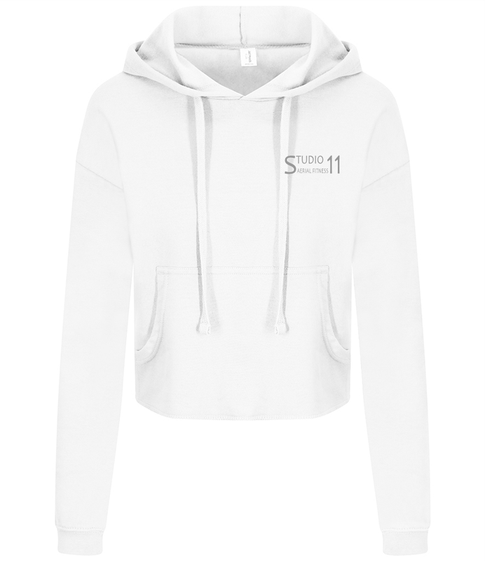 Ladies Cropped Hoodie - Artic White - (JH016)