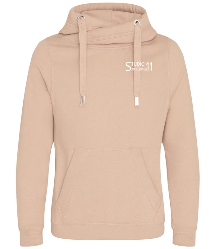 JH021 - AWDis - Cross Neck Hoodie - Nude