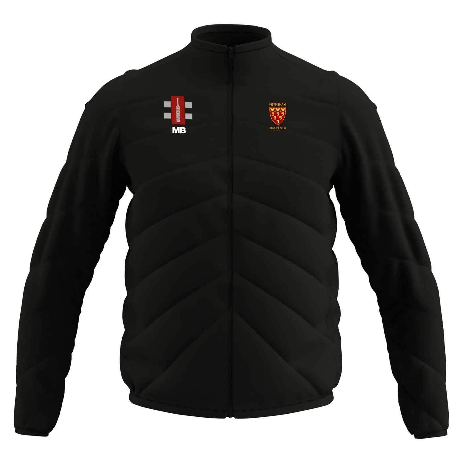 Padded Jacket - GTS Full Zip Jacket - Senior - Gray-Nicolls
