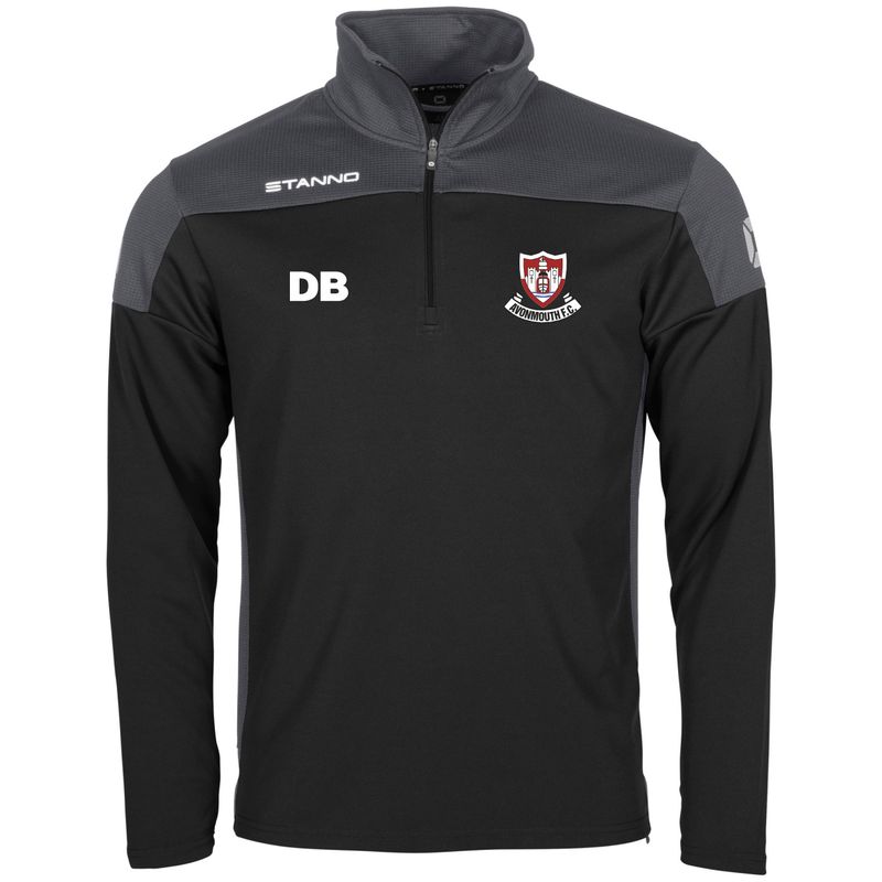 Quarter Zip Top - Stanno - Pride - Black / Grey - Adults