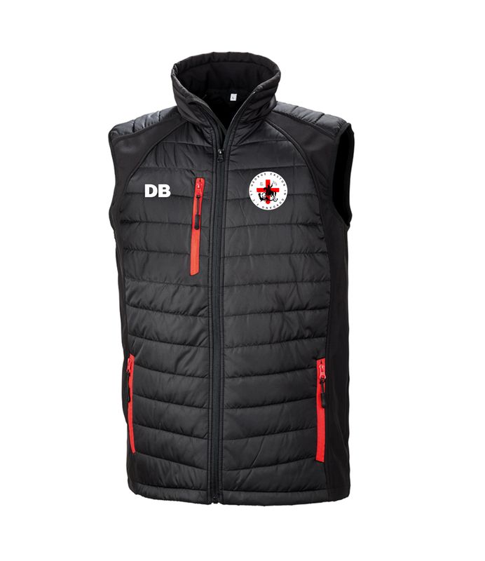 Result Padded Gilet - Adults - Black/Red - (RS238) Result Padded Gilet - Adults - Black/Red - (RS238)