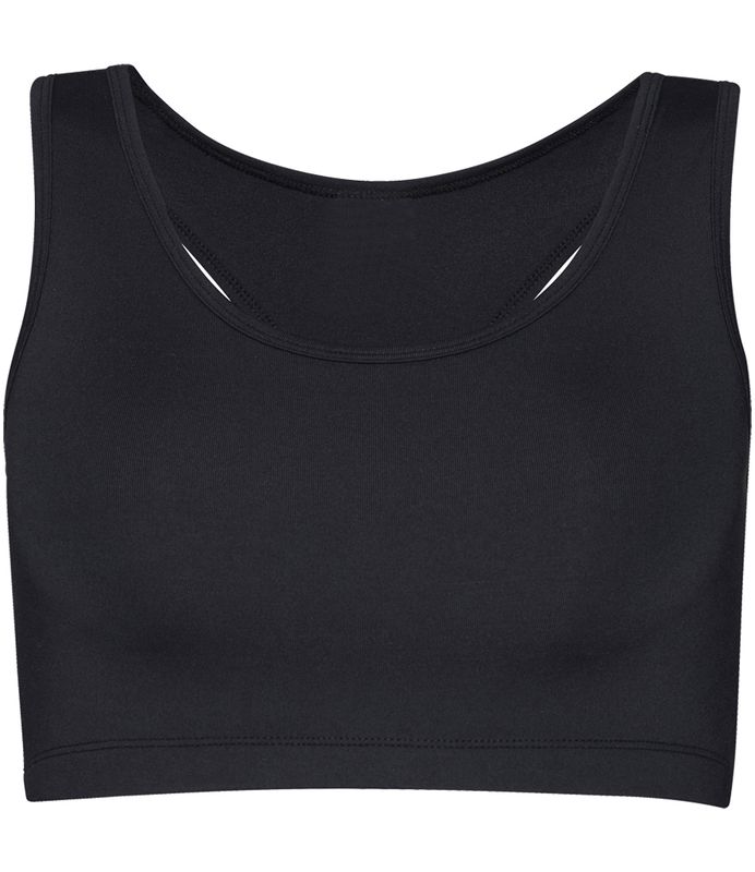 Sports Crop Top - Black  - (JC017 AWDis)