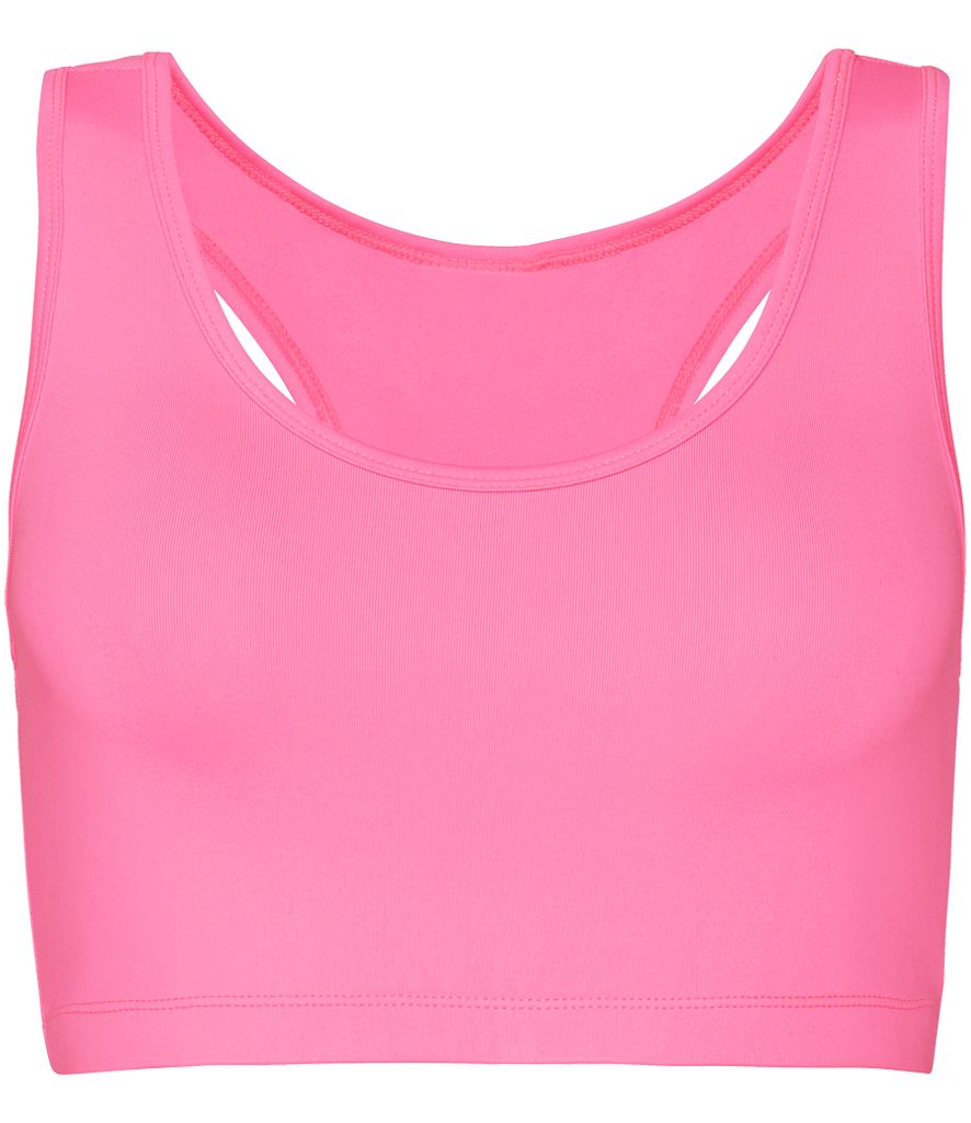 Sports Crop Top - Electric Pink - (JC017 AWDis)