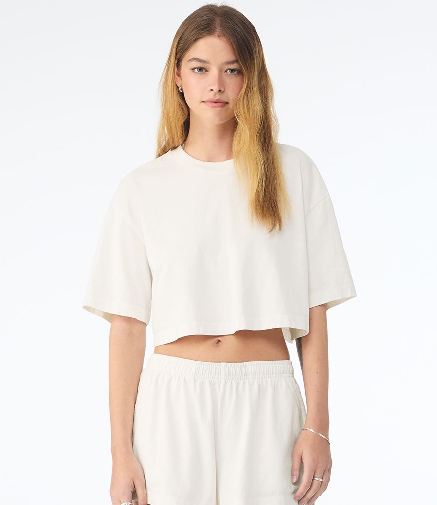 Heavyweight Washed Cropped T-Shirt - Vintage White  (BL6882)