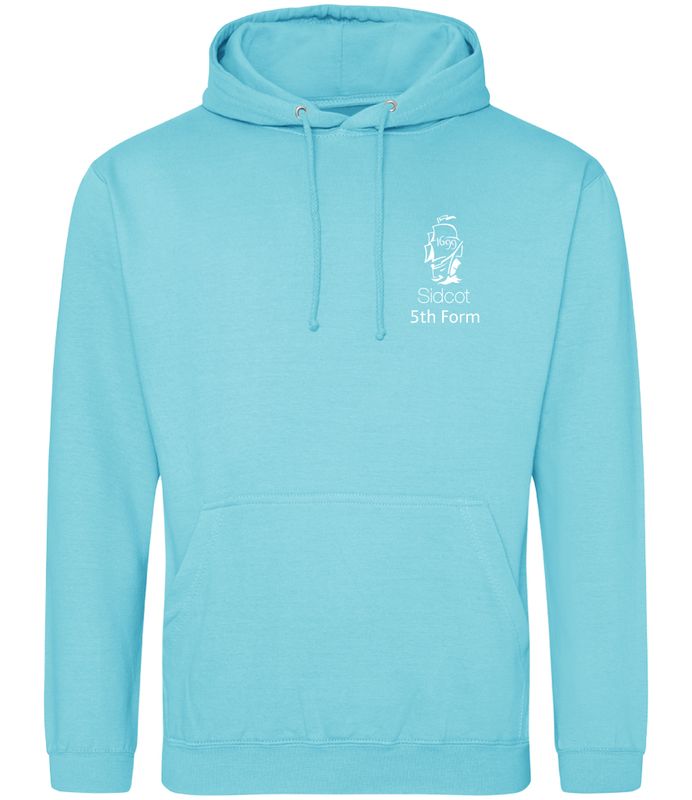 Year 11 Leavers Hoodie -  Turquiose Surf  - AWDis (JH001)