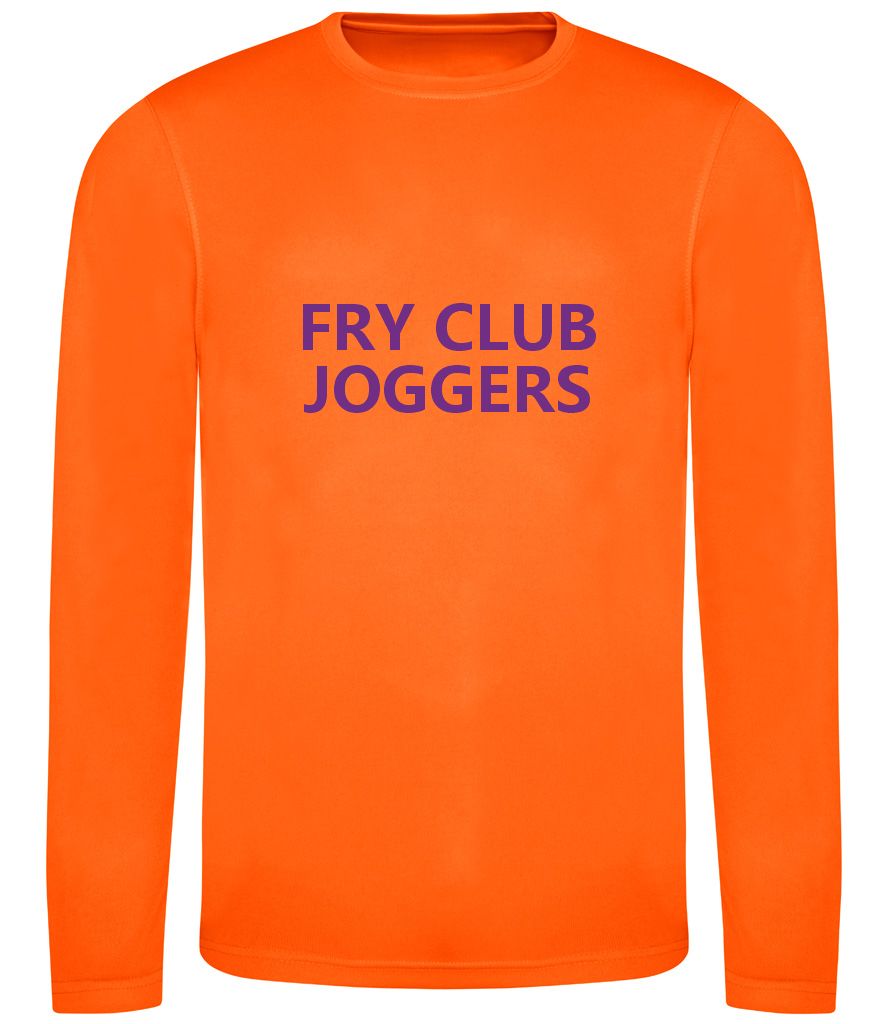 T Shirt - Long Sleeve - UNISEX - Electric Orange (JC002)