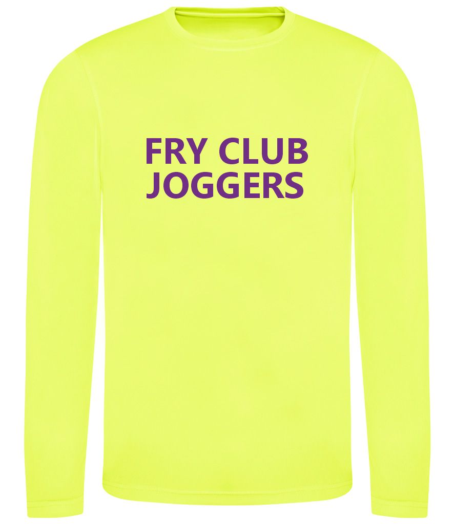 T Shirt - Long Sleeve - UNISEX - Electric Yellow  (JC002)
