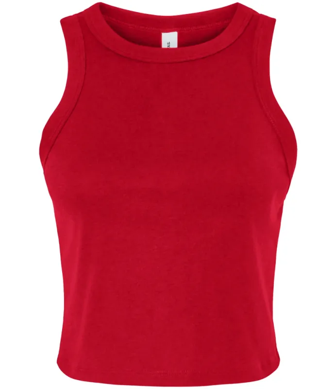 Bella Ladies Micro Rib Racer Tank Top - Red - (BL1019) Bella Ladies Micro Rib Racer Tank Top - Red - (BL1019)