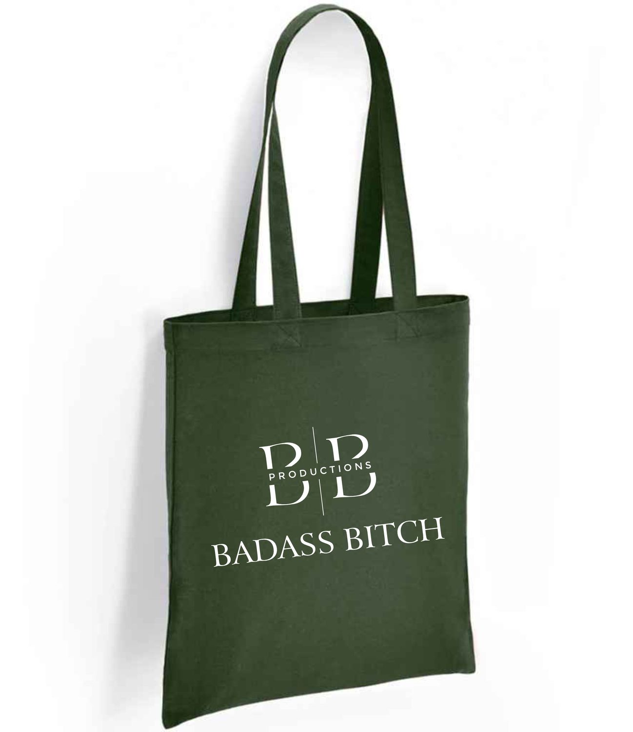 Brand Lab Cotton Long Handle Shopper - Forest green - (BR001)