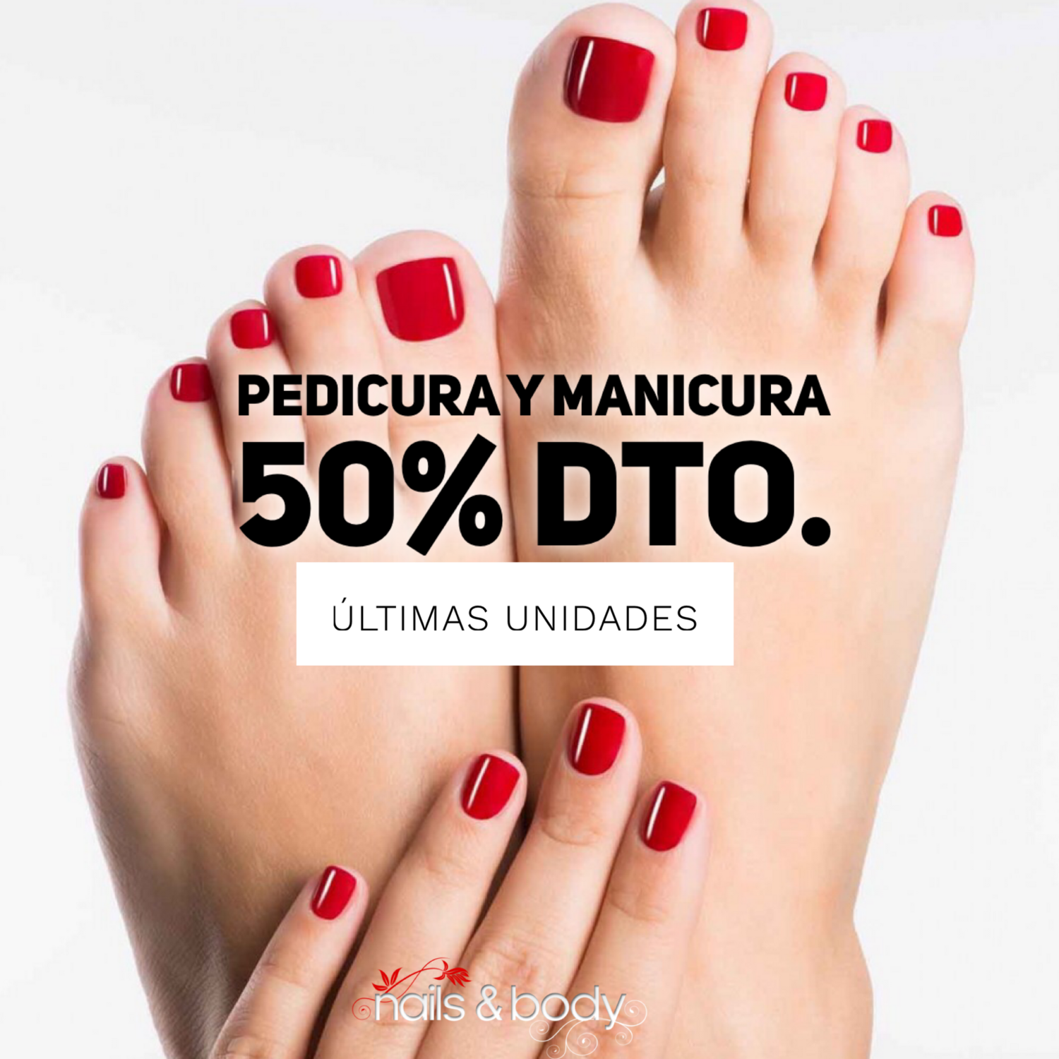 Pedicura tradicional + Manicura tradicional 50%dto.