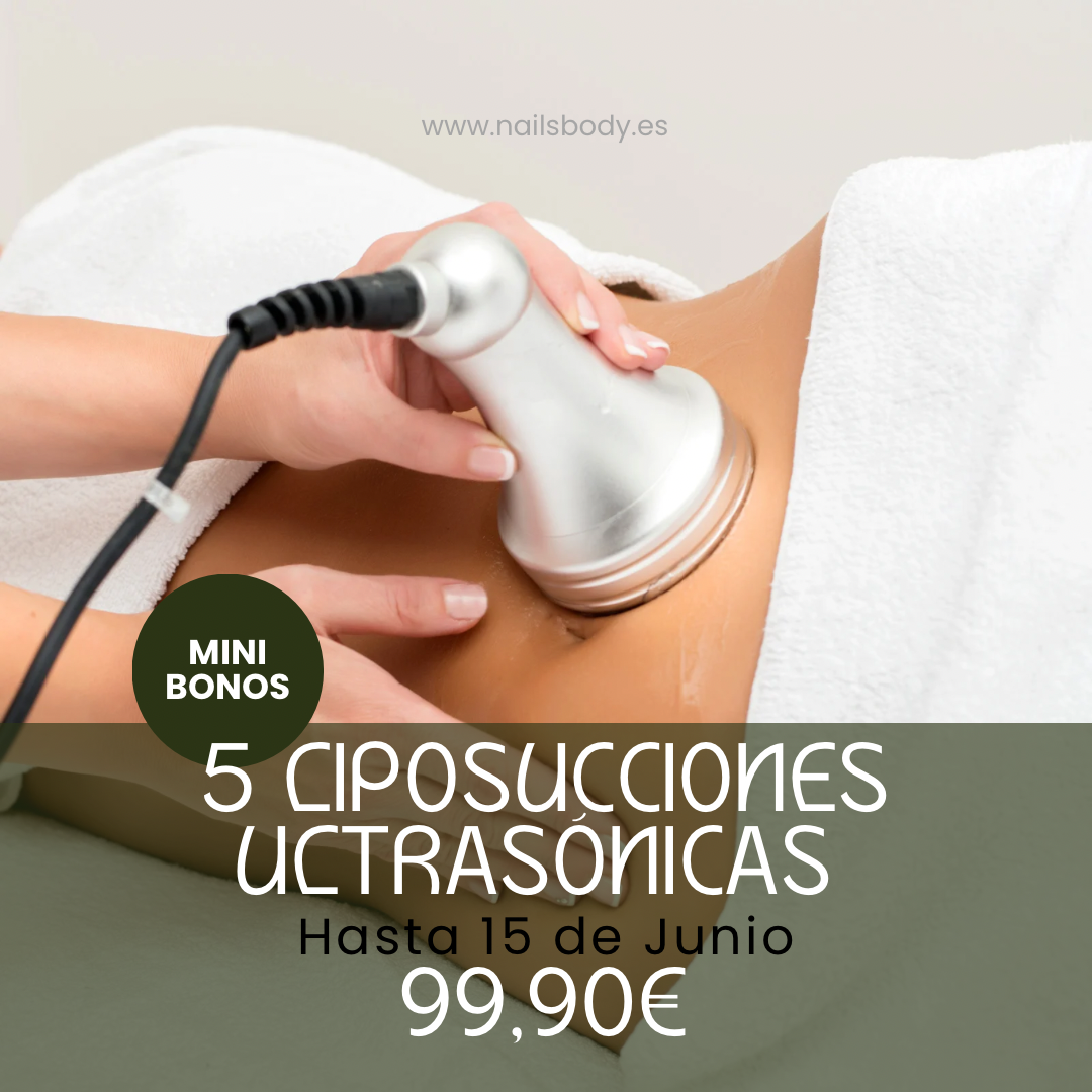 Liposucción cavitacional modulada. 5 SESIONES. MINIBONOS